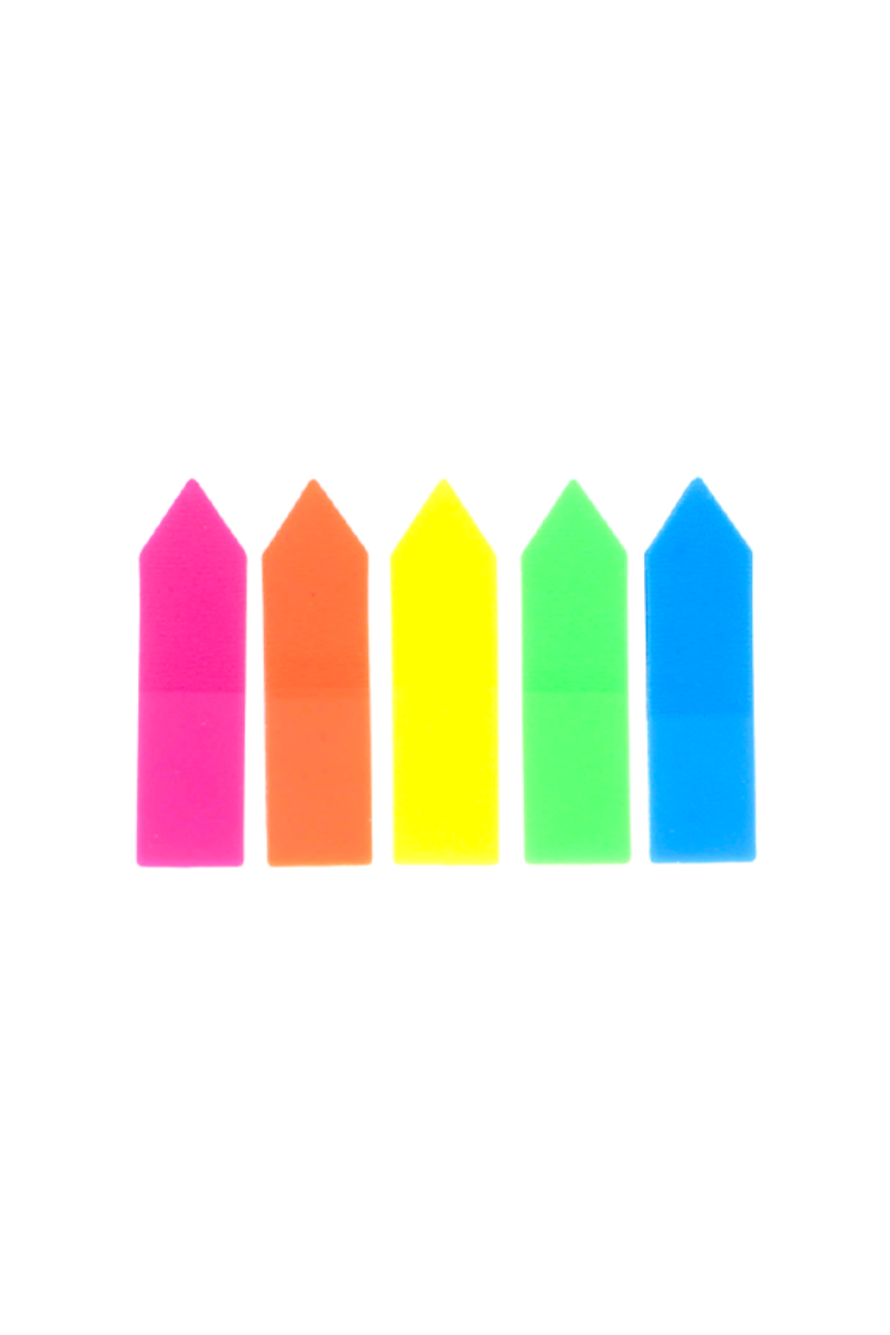 Señaladores De Página Grafi Colors con Adhesivo 5 Colores