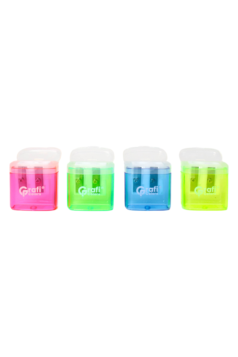 Sacapuntas Grafi Colors Doble filo con Depósito Colores Surtidos