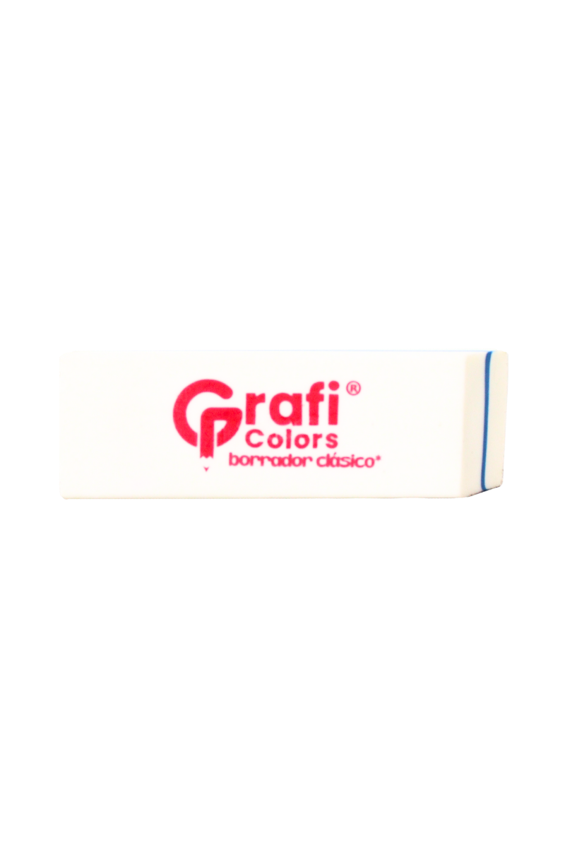 Borrador Blanco Raya Azul Grafi Colors