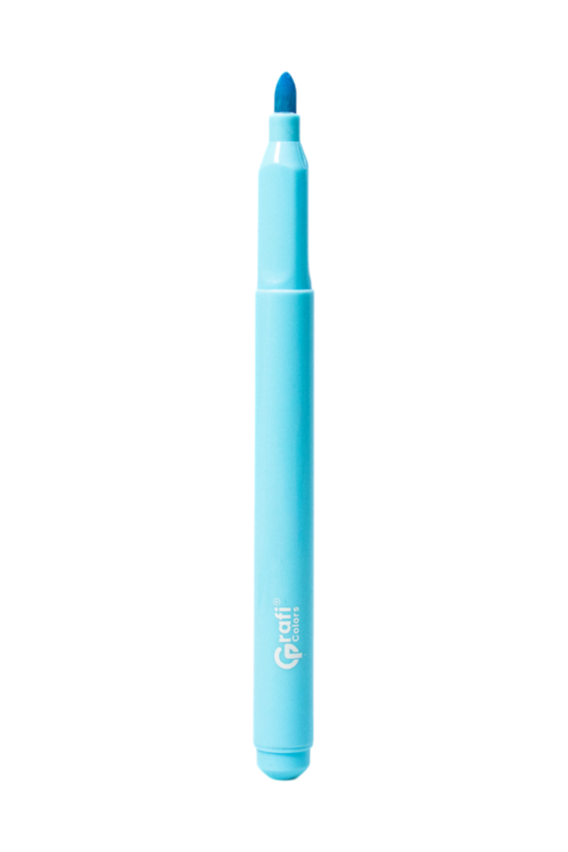 Plumones Pop Up Grafi Colors Punta Bala Retractil Lavable x 12 Unidades