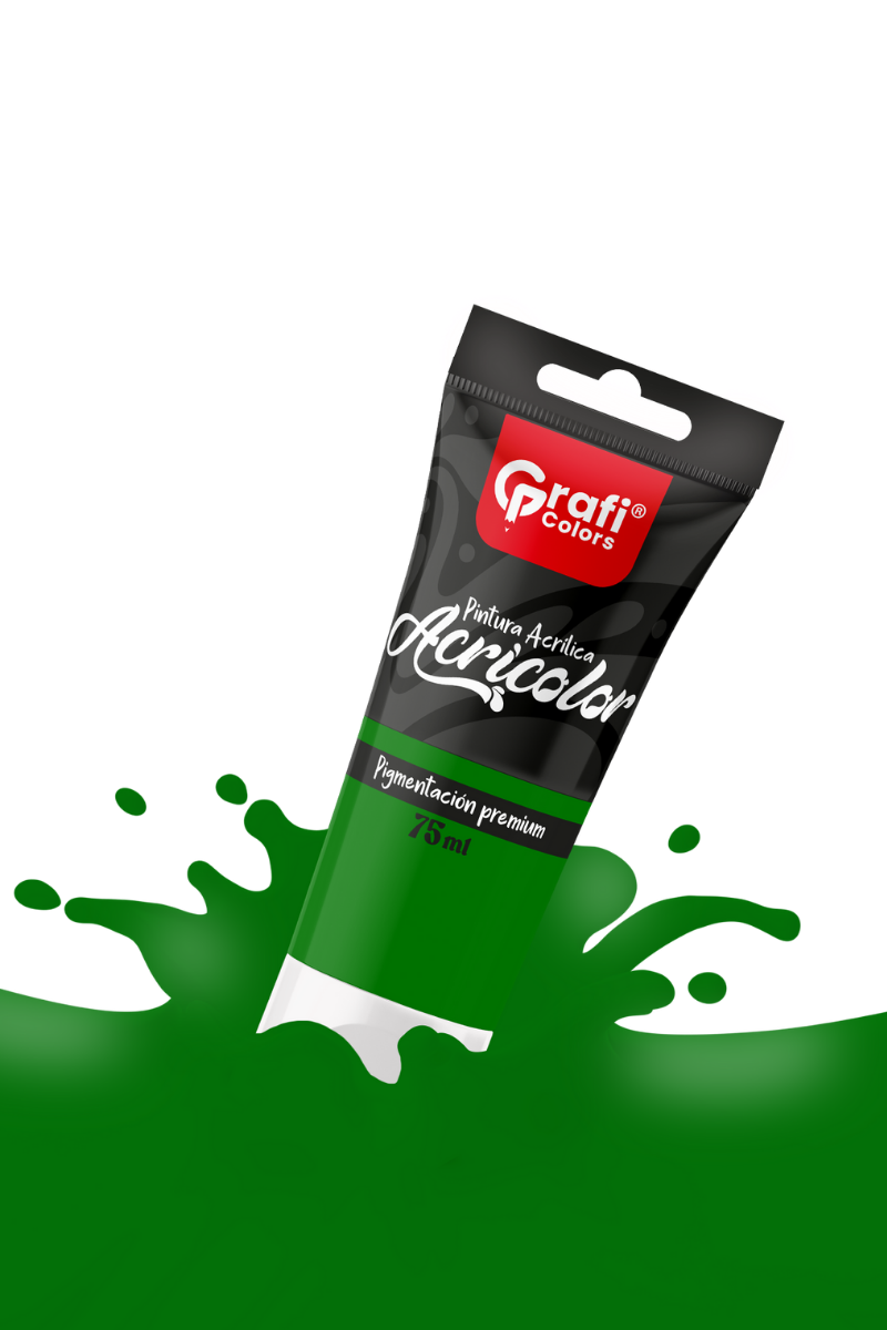 Pintura Acrílica Grafi Colors Color Verde 75ml