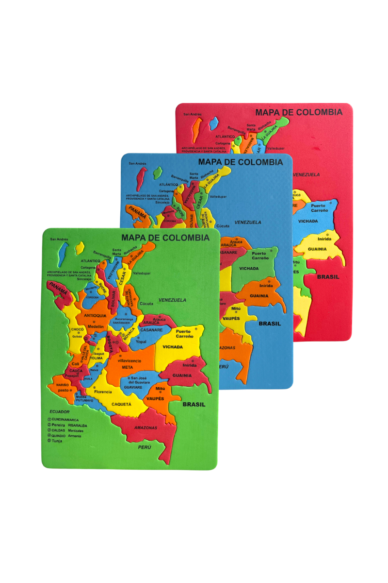 Foamy Mapa De Colombia Grafi Colors