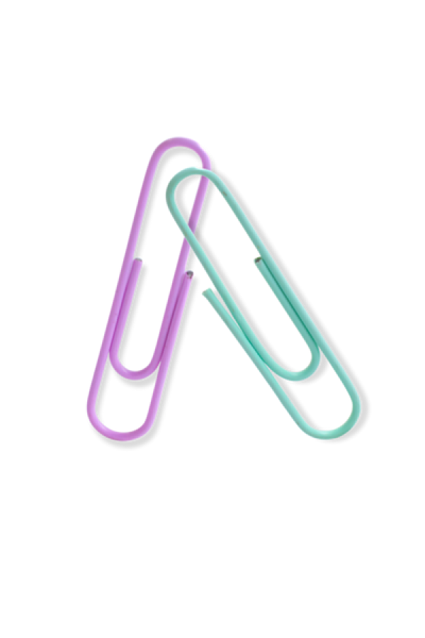 Clips Para Papel Grafi Colors Pastel 28 mm En Bolsa x 60 Unidades