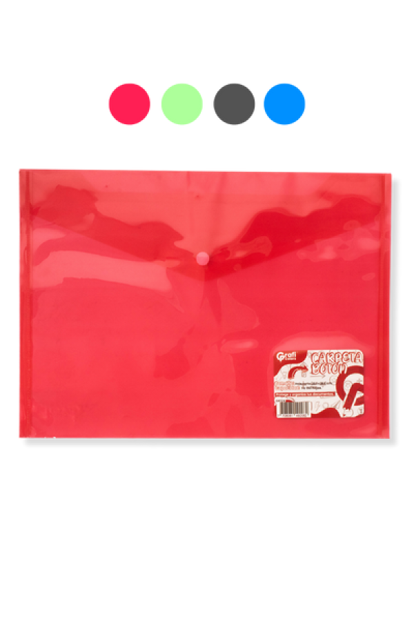 Carpeta Grafi Colors Tamaño Carta Horizontal con Botón Colores Surtidos
