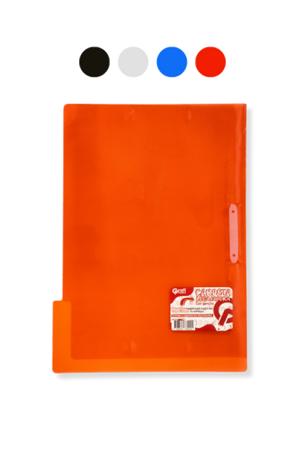 Carpeta Plástica Grafi Colors Tamaño Oficio Con Legajador Colores Surtidos