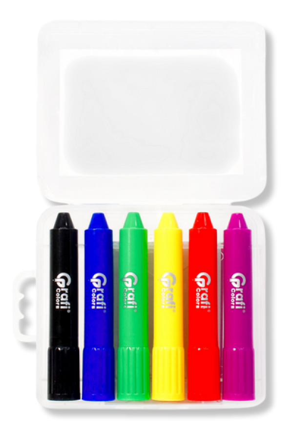 Crayones Grafi Colors Ultra Gel Kids x 6 Unidades
