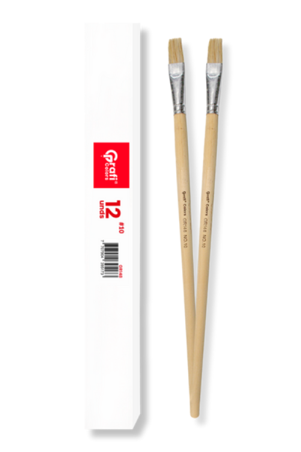 Pincel Plano Grafi Colors # 10 x 12 Unidades