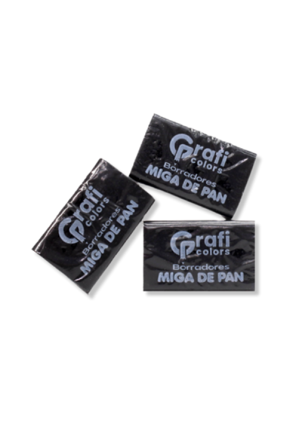 Borrador Miga de Pan Grafi Colors Negro x 30 Unidades