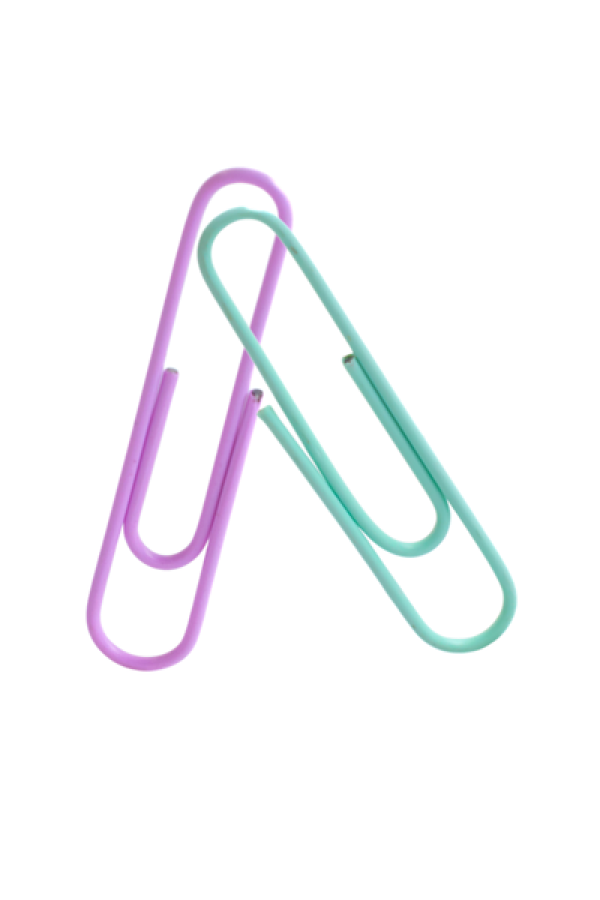 Clips Para Papel Grafi Colors Pastel 28 mm En Bolsa x 60 Unidades