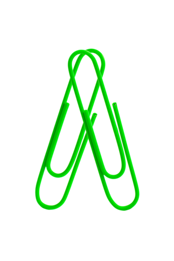 Clips para papel Grafi Colors Neón 28 mm En Bolsa x 60 Unidades