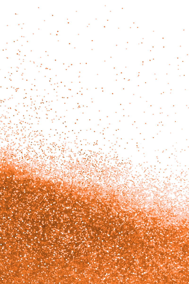 Escarcha Naranja Fluorecente Grafi Colors 100 Gramos