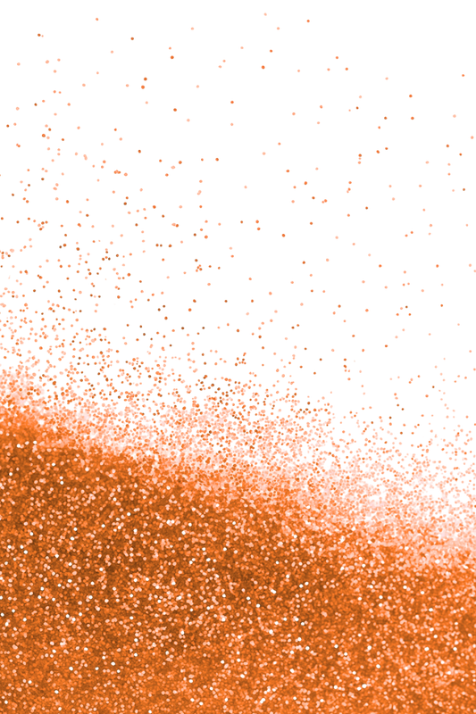 Escarcha Naranja Fluorecente Grafi Colors 100 Gramos