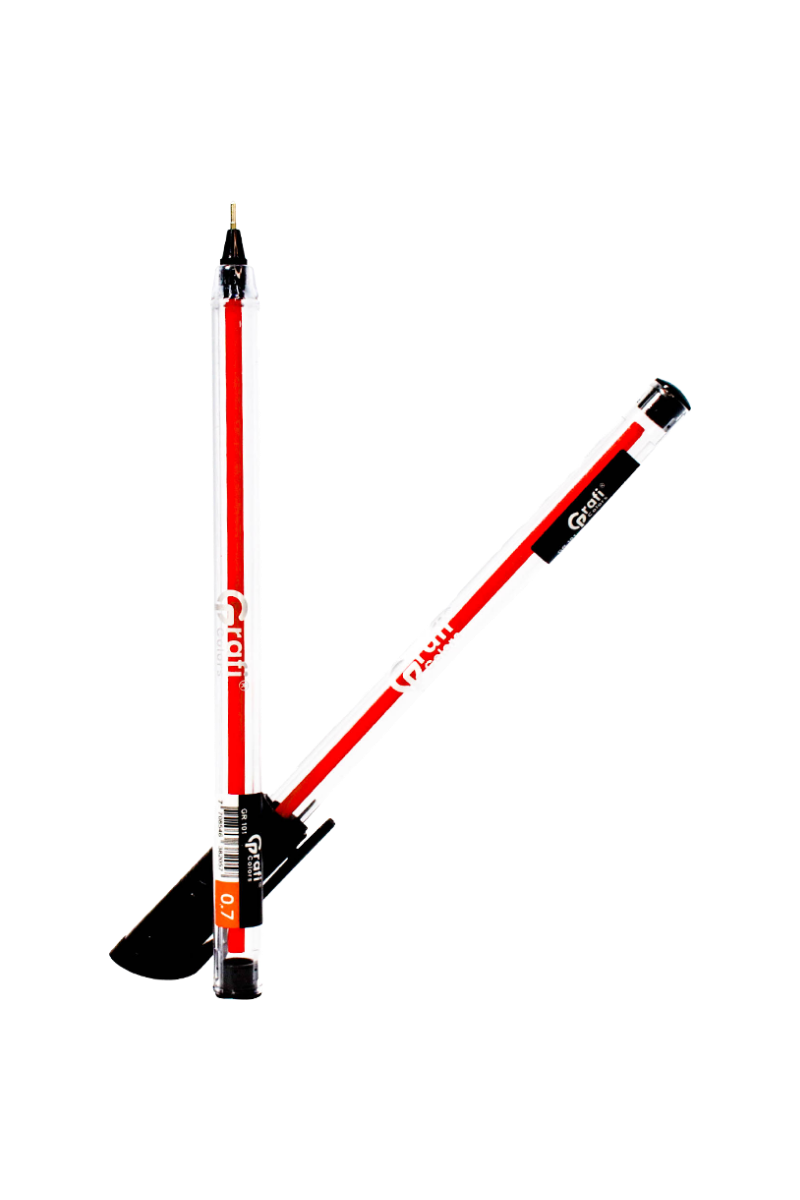 Lapicero Grafi Colors Mina Naranja 0,7 Grafi Gel Negro x 12 Unidades