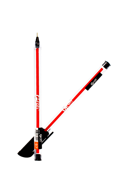 Lapicero Grafi Colors Mina Naranja 0,7 Grafi Gel Negro x 12 Unidades