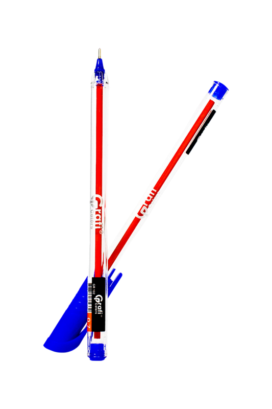 Lapicero Grafi Colors Mina Naranja 0,7 Grafi Gel Azul x 12 Unidades
