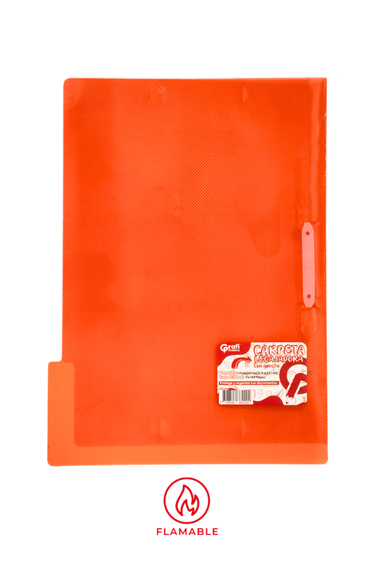 CARPETA PLÁSTICA COLORES  GRAFI COLORS TAMAÑO OFICIO CON LEGAJADOR