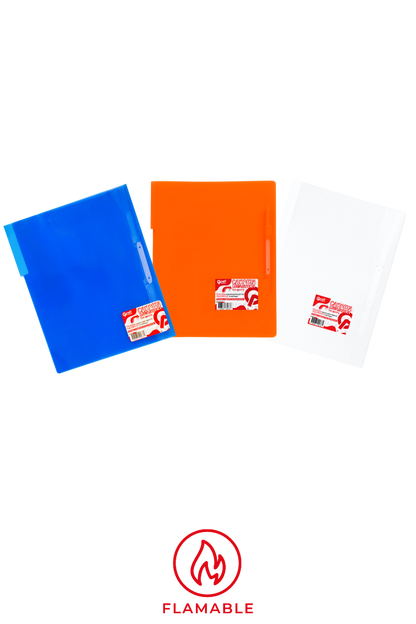 Carpeta Plástica Grafi Colors Tamaño Carta Con Legajador Colores Surtidos