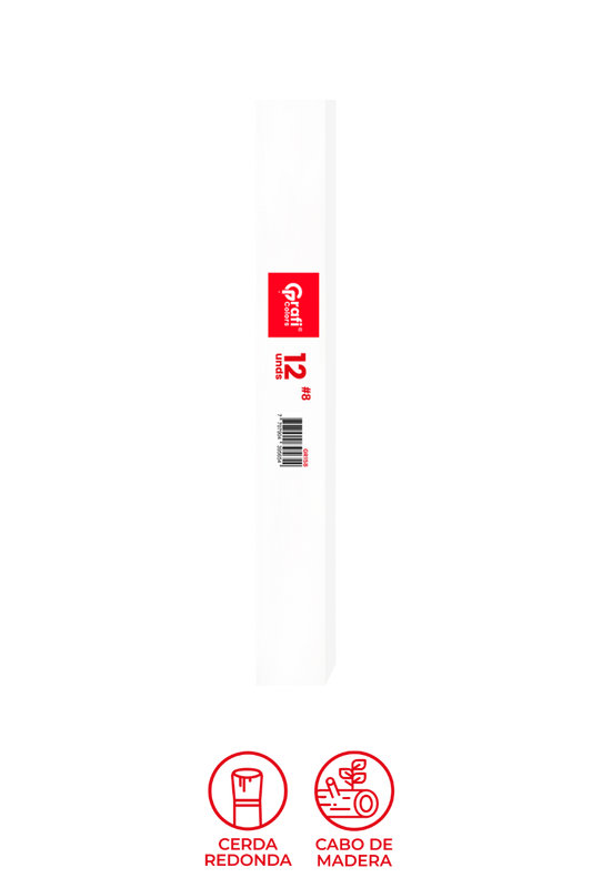 Pincel Redondo Grafi Colors # 09  x 12 Unidades