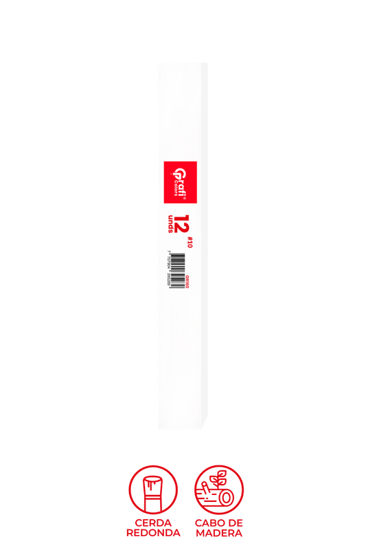 Pincel Redondo  Grafi Colors # 10  x 12 Unidades