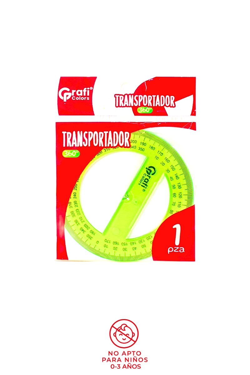 Transportador Grafi Colors Colores Traslucidos 360°