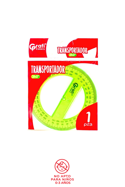 Transportador Grafi Colors Colores Traslucidos 360°