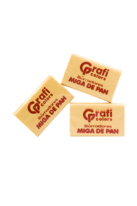 Borrador Miga de Pan  Grafi Colors Amarillo x 3 Unidades
