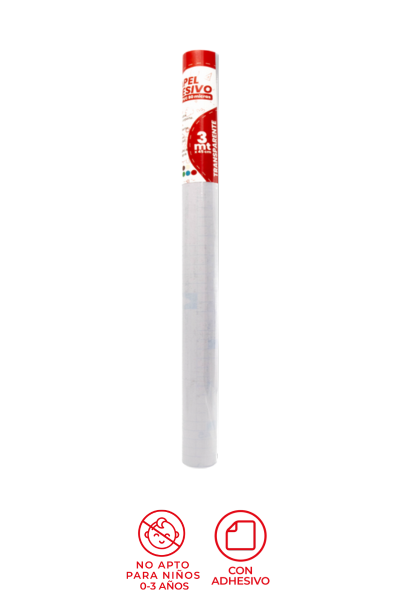 Rollo Papel Adhesivo Grafi Colors Transparente 3 Mts