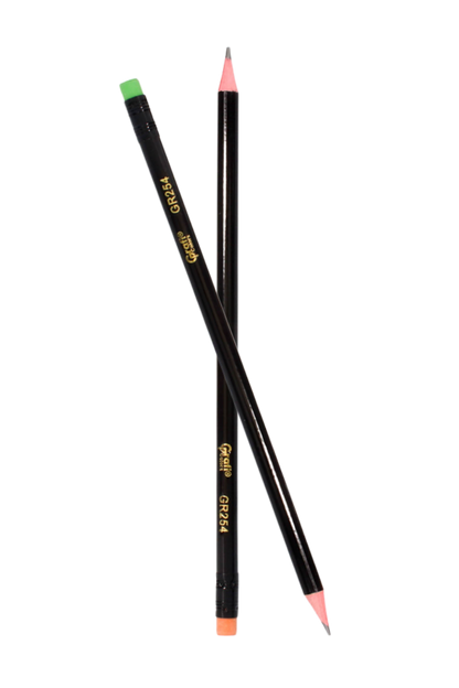 Lapiz Grafi Colors HB Cuerpo Negro x 12 Unidades