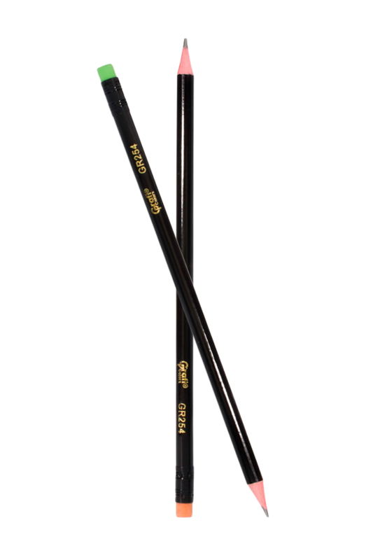 Lapiz Grafi Colors HB Cuerpo Negro x 12 Unidades