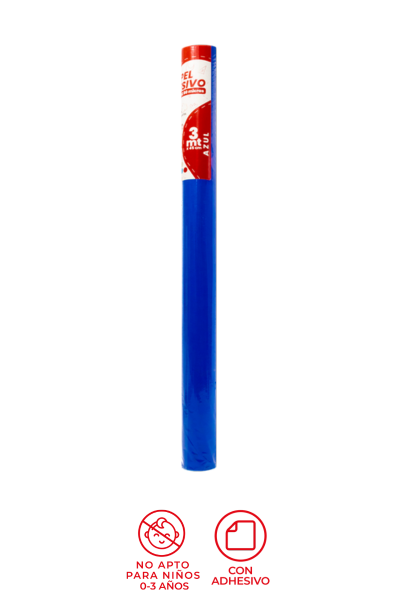 Rollo  Papel Adhesivo Grafi Colors Azul 3 Mts