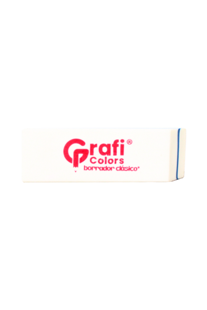 Borrador Blanco Raya Azul Grafi Colors