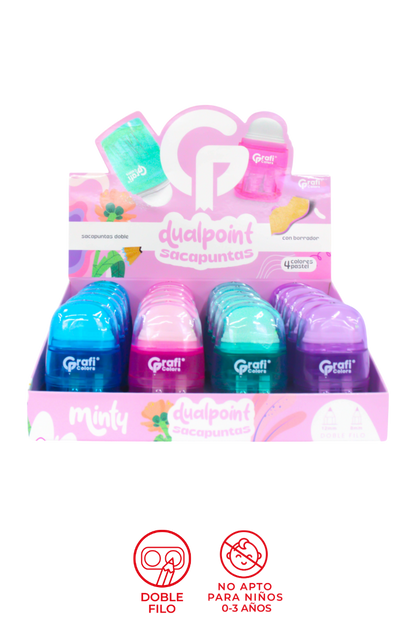 Sacapuntas Dualpoint Grafi Colors 2 Huecos