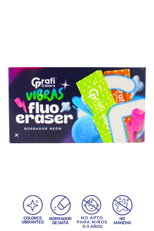 Borrador Grafi Colors Vibras Neon