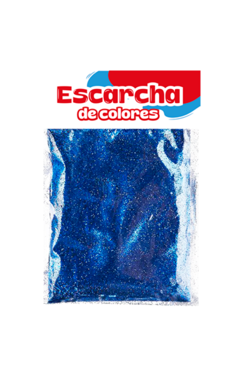 Carton Escarcha Colores X 40