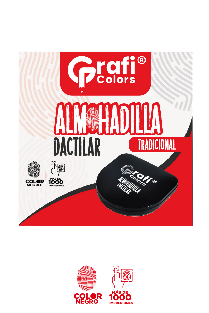 Huellero Dactilar Grafi Colors Mediano