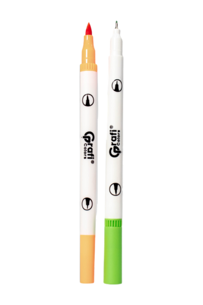 Plumones Brush y Lineart Grafi Colors x 12 Unidades