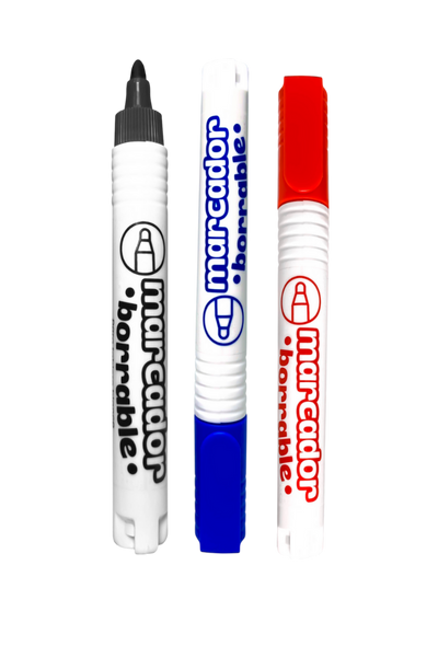 Marcador Borrable Grafi Colors X 4 Punta Bala