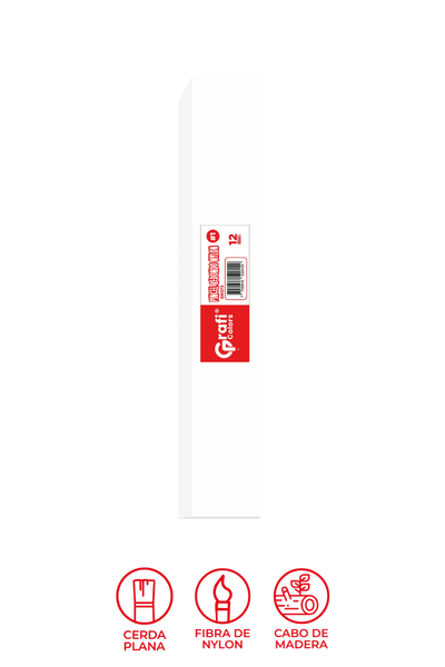 Pincel Grafi Colors Nylon Redondo #01 x 12 Unidades