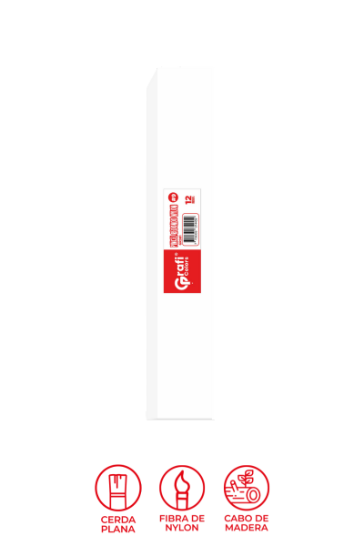 Pincel Grafi Colors Nylon Redondo #09 x 12 Unidades
