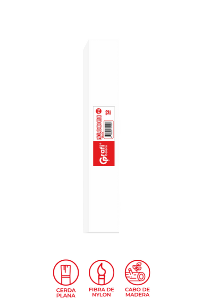 Pincel Grafi Colors Nylon Redondo #12 x 12 Unidades