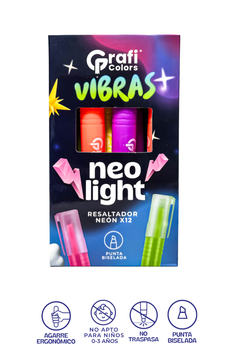 Resaltador X12 Neon Vibras