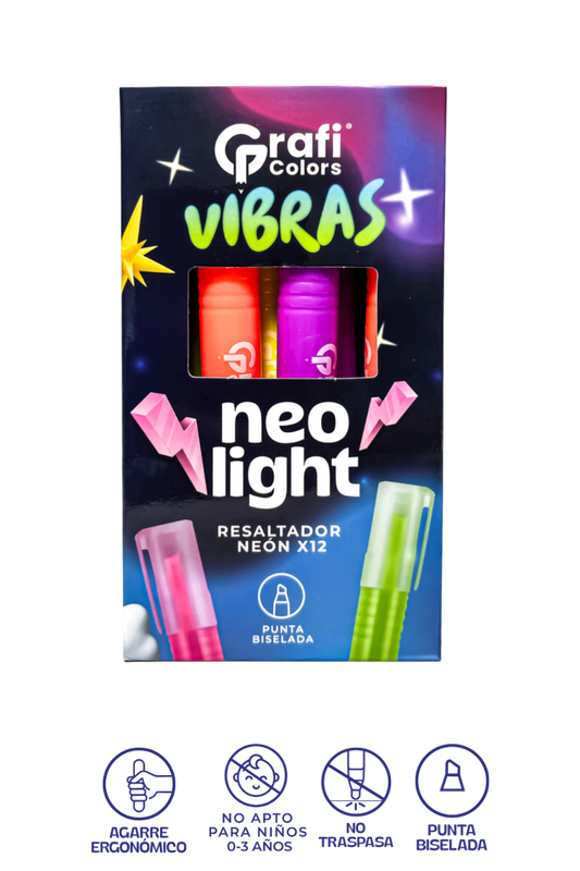 Resaltador X12 Neon Vibras