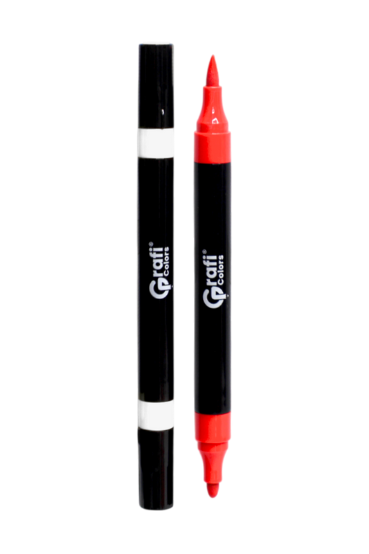 Marcador De Vinilo Grafi Colors Vibras Doble Punta X 36