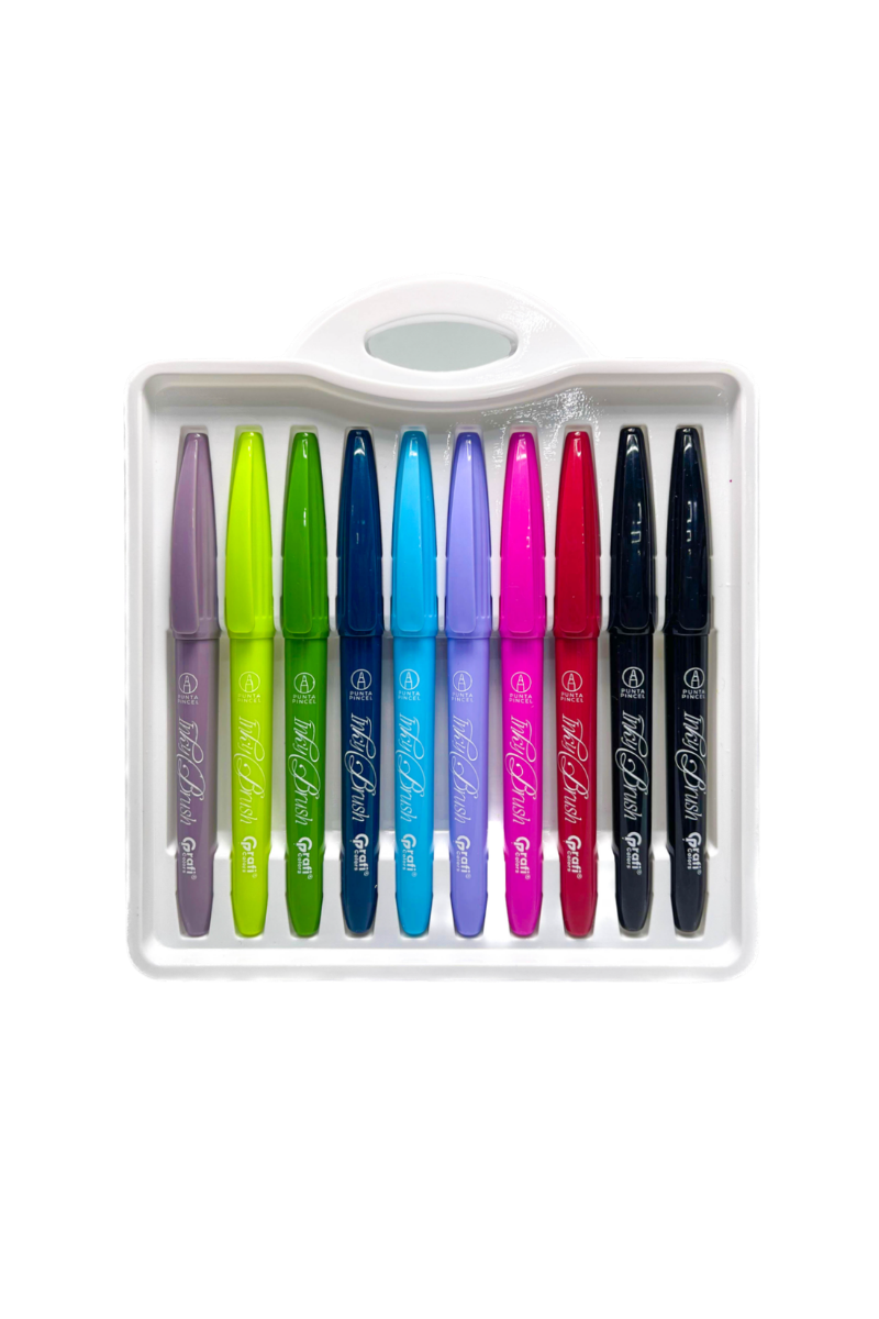 plumígrafo Grafi Colors Inky Brush X 10