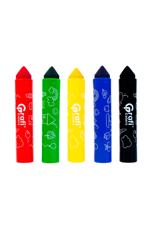 Marcadores Ultra Trazos Kids Grafi Colors Punta Cónica x 5 Unidades