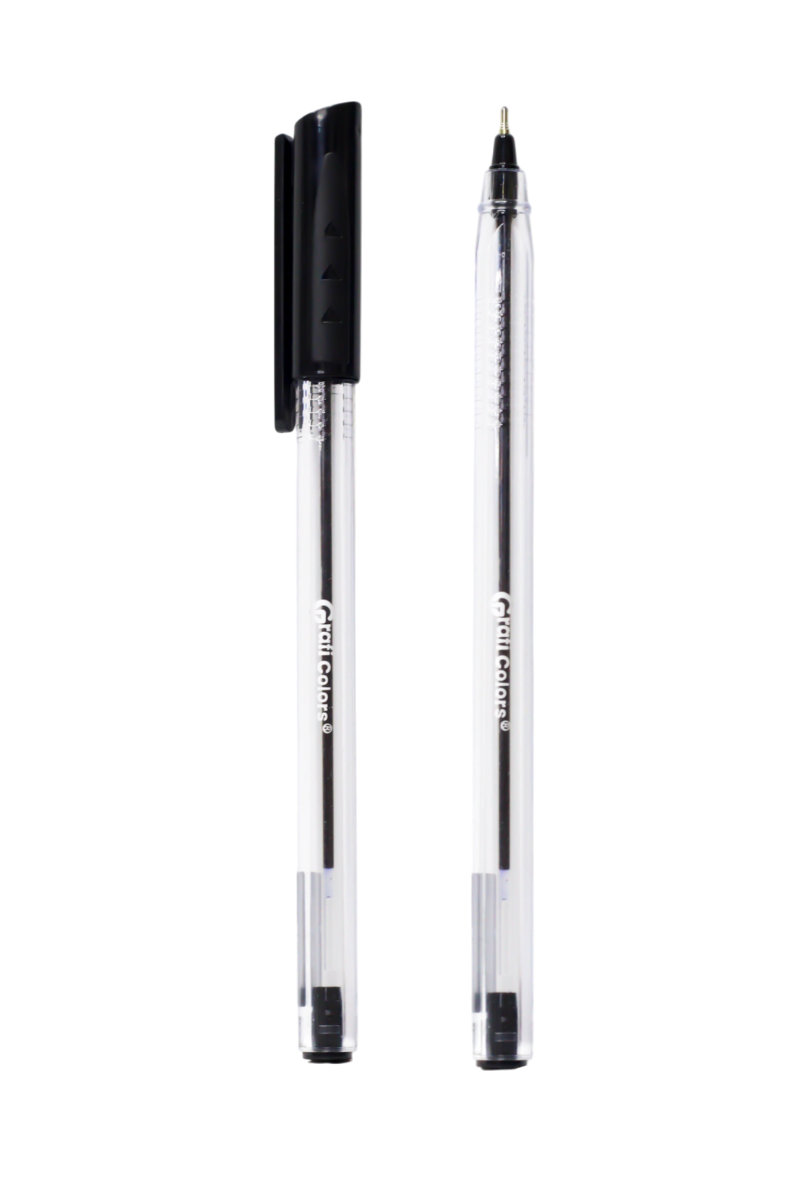Lápicero Grafi Colors Clear Pen Tradicional Transparente Mina Negra 0.7 Mm X 12 Unidades
