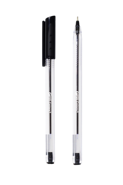 Lápicero Grafi Colors Clear Pen Tradicional Transparente Mina Negra 0.7 Mm X 12 Unidades