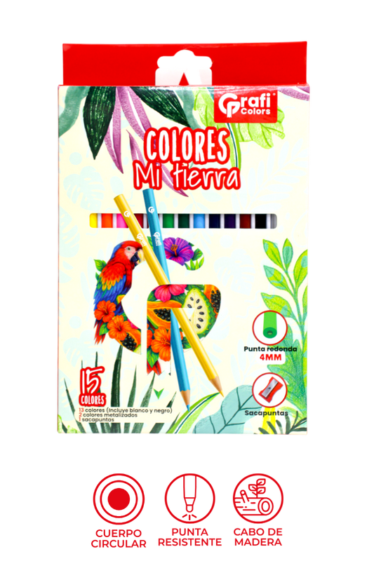Color Grafi Colors 13+2 Con Sacapuntas