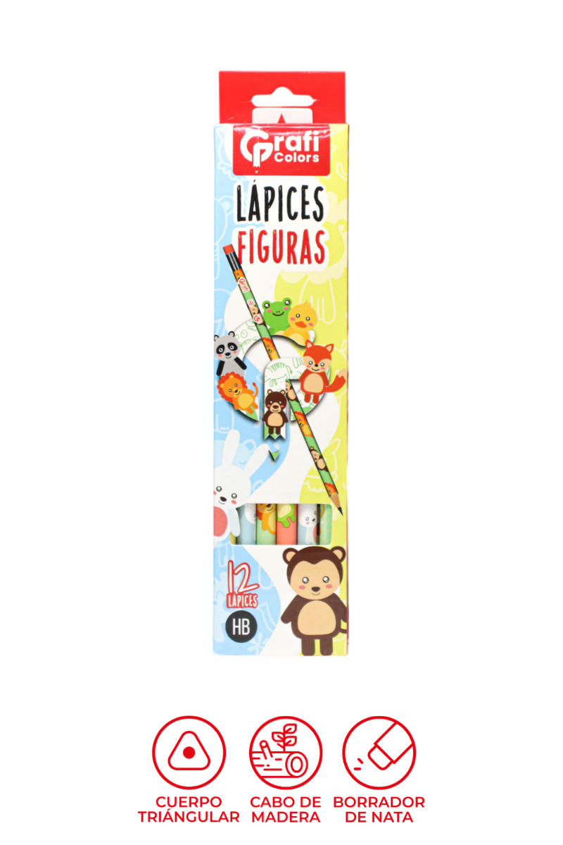 Lápiz Estampado Grafi Colors X12