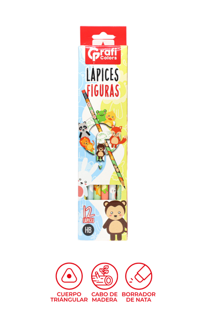 Lápiz Estampado Grafi Colors X12